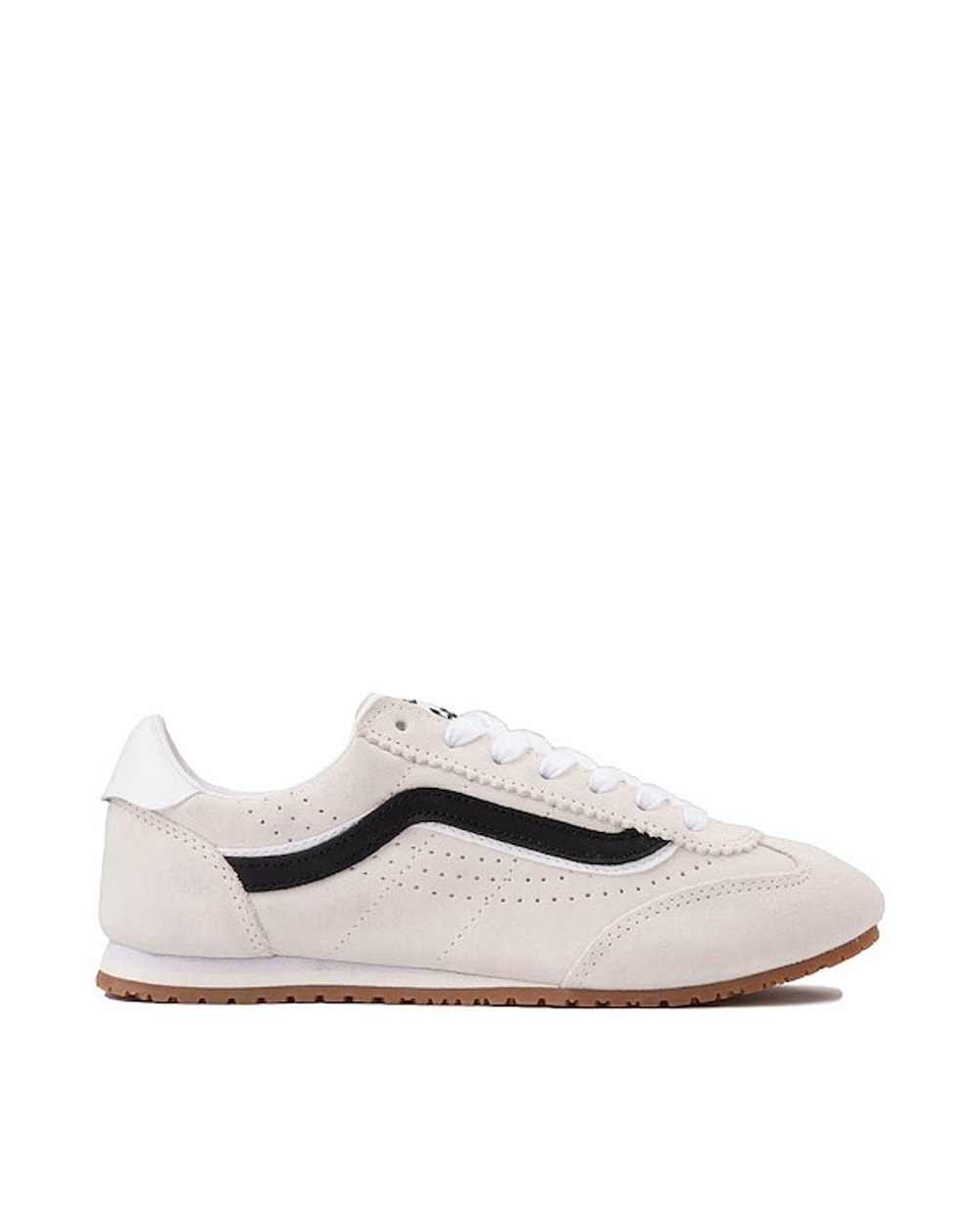 Vans Women's Super Lowpro Shoes - Marshmallow White/Emerald Green