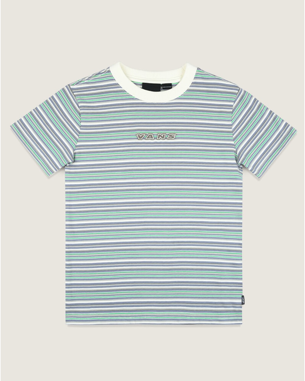 Vans Youth Cameron Check Stripe Knit Shirt front