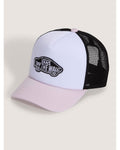 Vans Youth Classic Patch Curved Bill Trucker Hat - Pale Petal - front