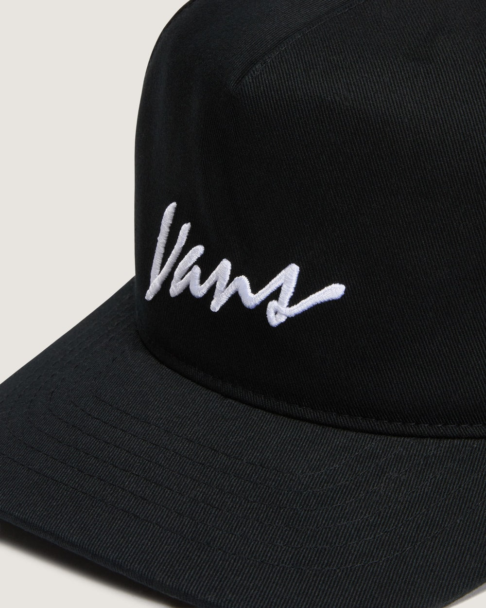 Vans Youth Classic Script Snapback Black detail