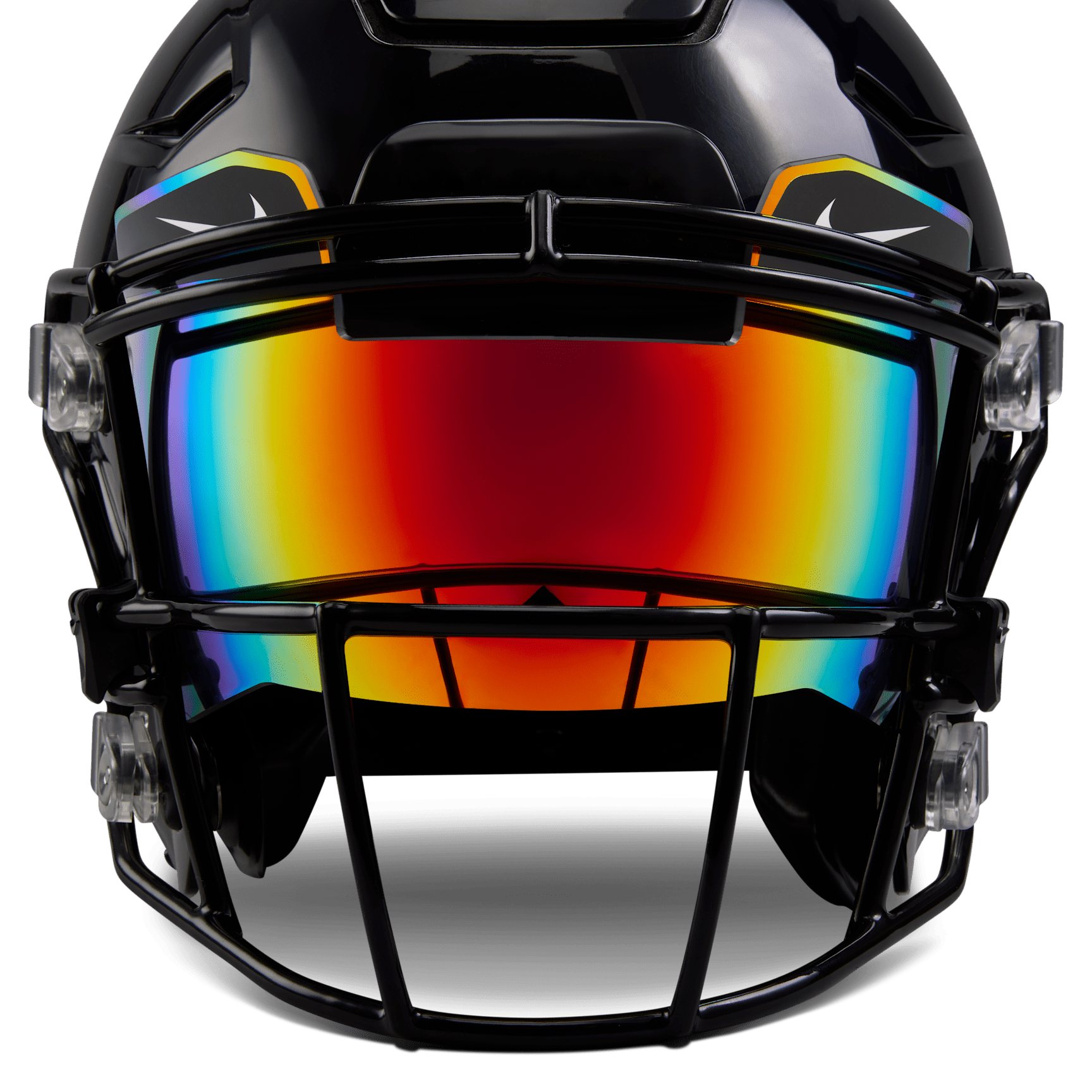Nike Vapor Classic Football Eye Shield Iridescent - fitted to helmet