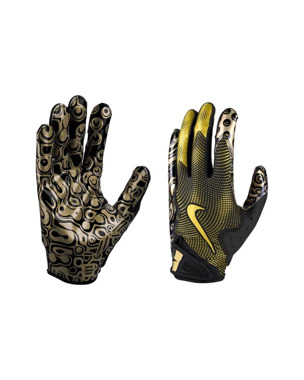 Nike Senior Vapor Jet 8.0 Metallic Football Gloves