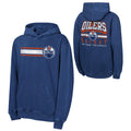 Youth Edmonton Oilers Cross Fade Pigment Dyed Pullover Hoodie