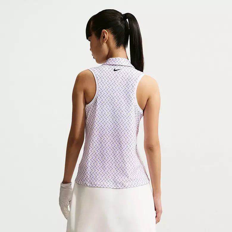 Nike Women's Victory Dri-FIT Sleeveless Printed Golf Polo