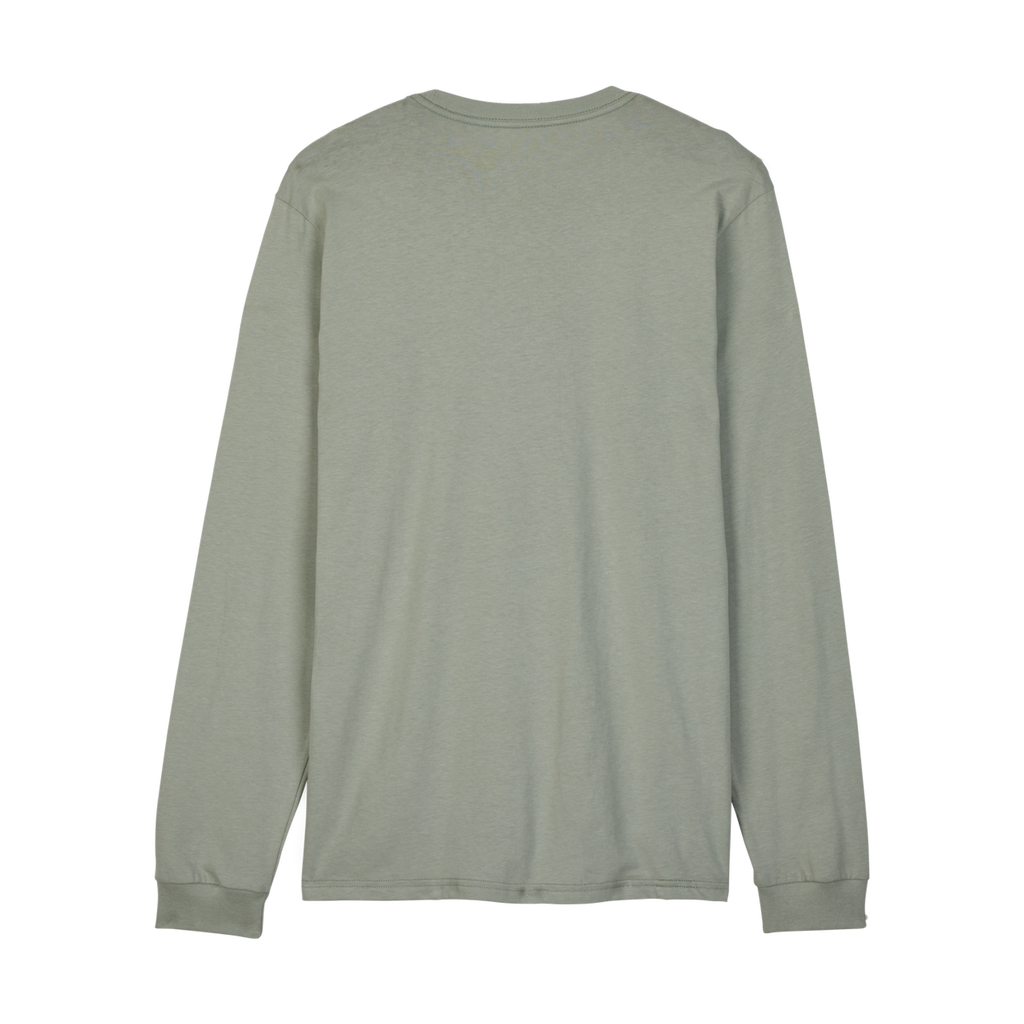 Fox Leo Premium Long Sleeve Tee - Grey Vintage - Back