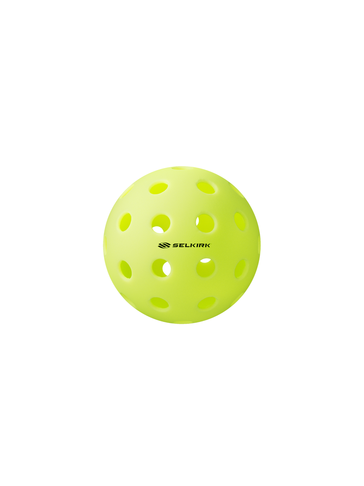 Selkirk Q1 Quiet Pickleball 3-Pack - Yellow, single ball back