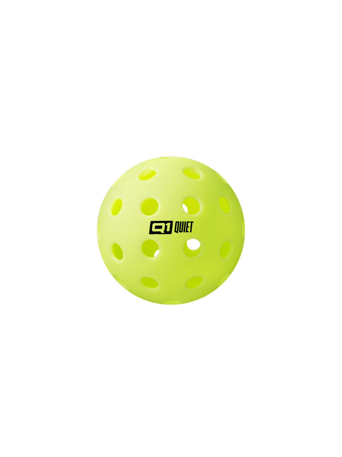 Selkirk Q1 Quiet Pickleball 3-Pack - Yellow, single ball front