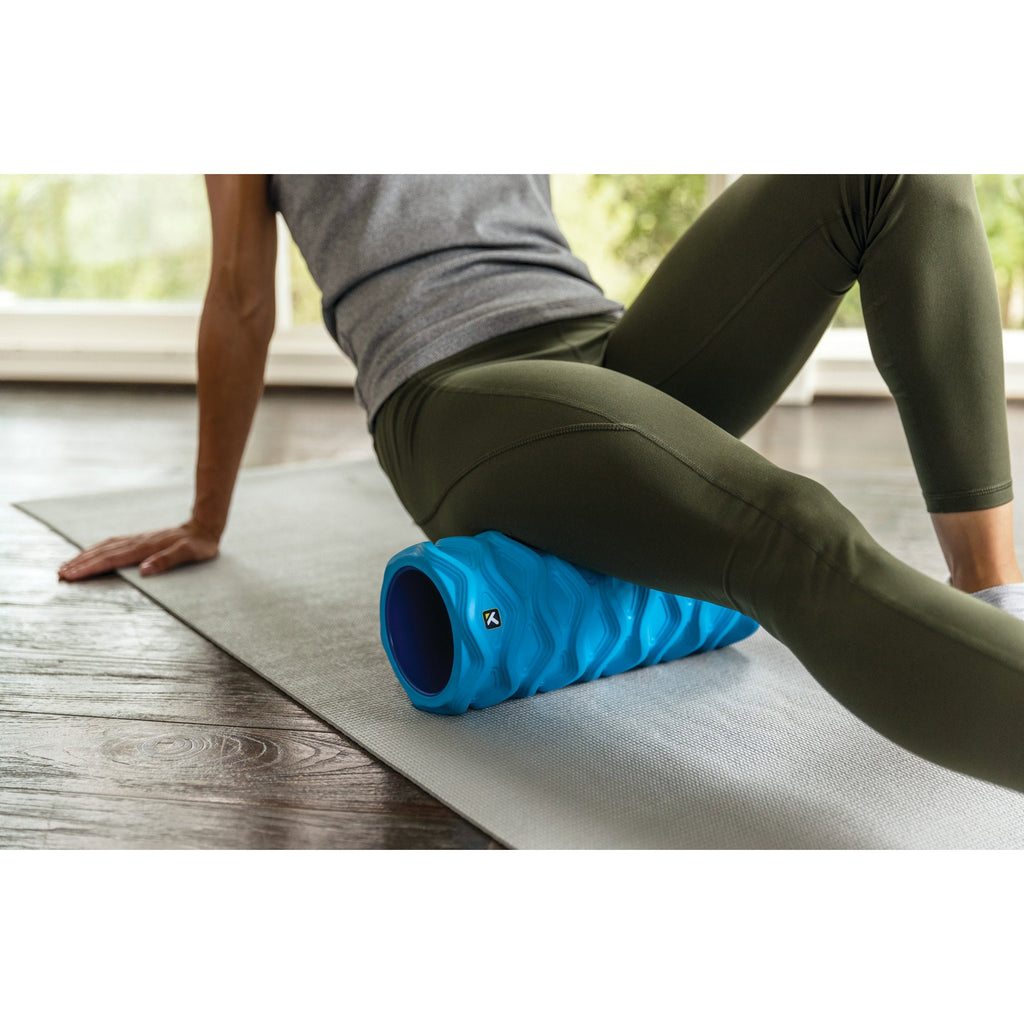 Trigger Point Rush Massage Roller, Blue, detail view