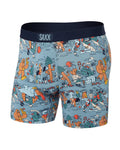 Saxx Vibe Boxer Brief - Fresh Tracks-Desert Blue