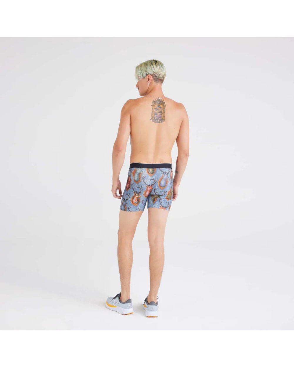 Saxx Volt Boxer Brief - Mr. Deer Face-Slate