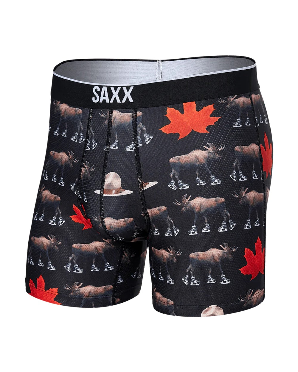 Saxx Volt Boxer Brief - National Pastime - Black