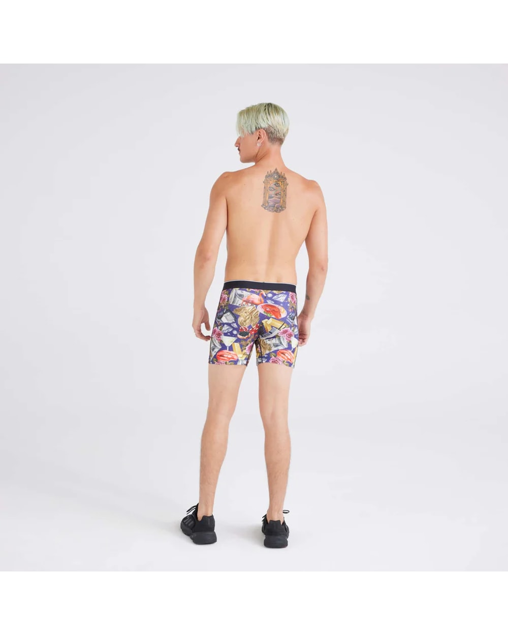 Saxx Volt Breathable Mesh Boxer Brief - 90's High Roller-Sapphire