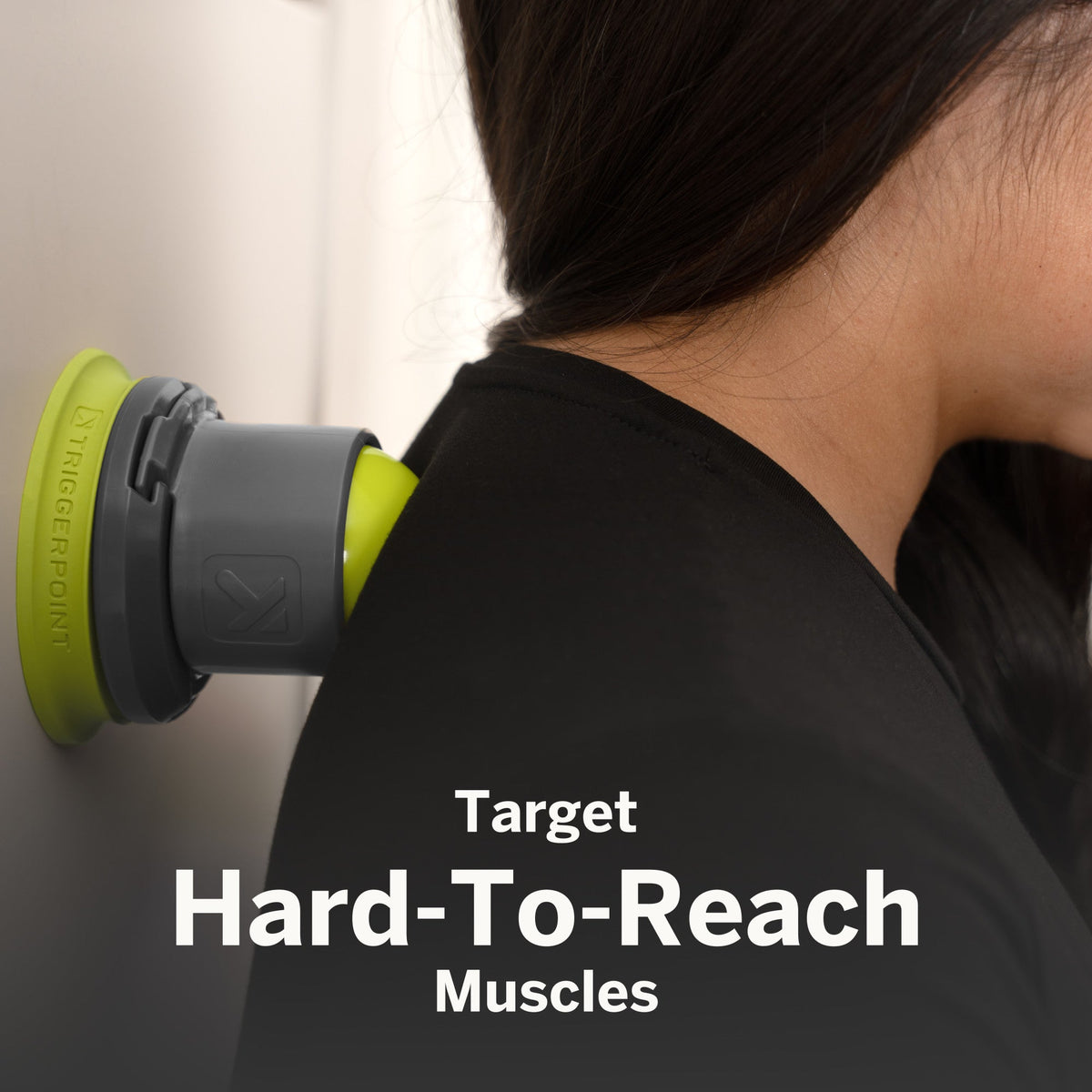 Trigger Point Mountable Massage Ball, mounted on wall