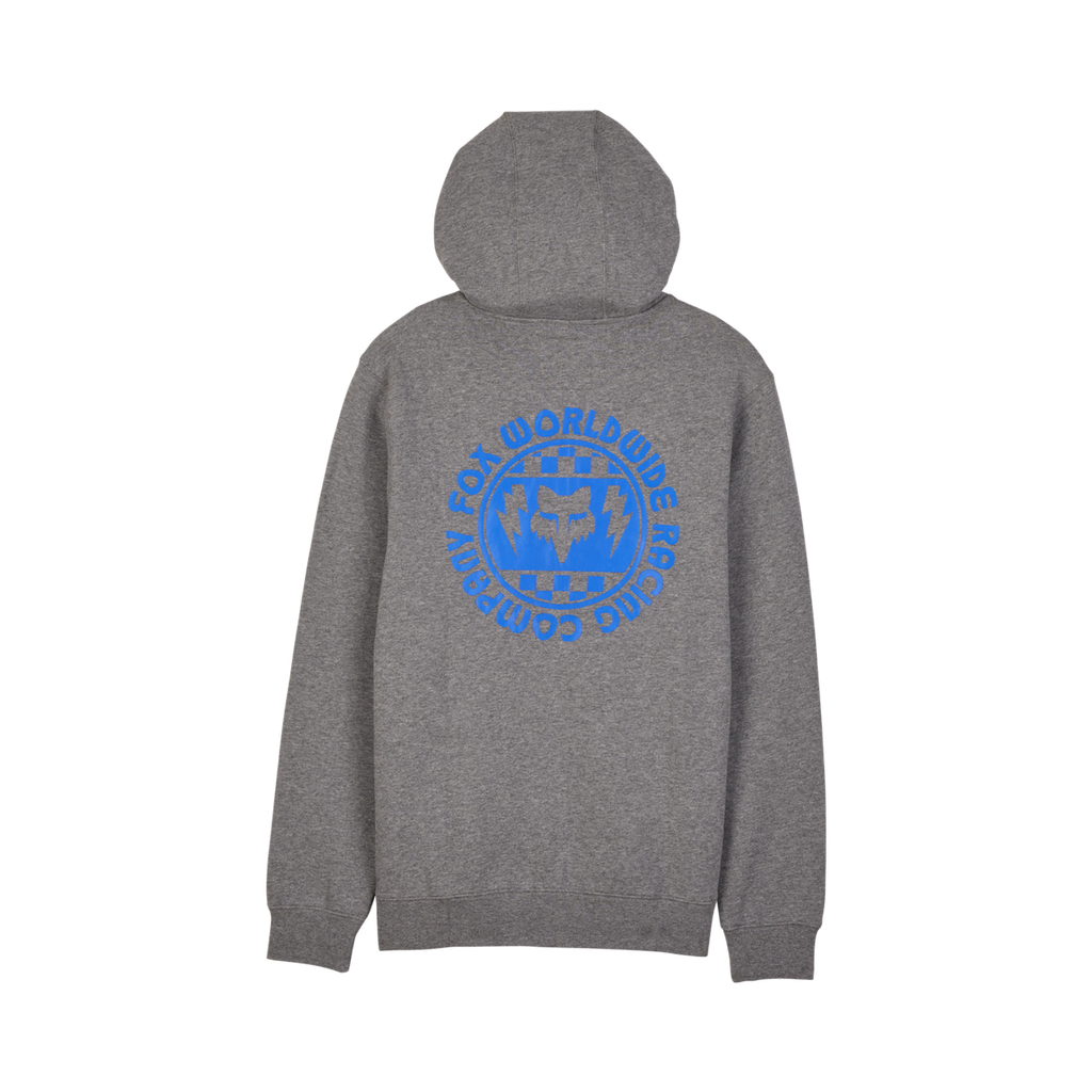 Fox Next Level Zip Hoodie Heather Graphite Grey back