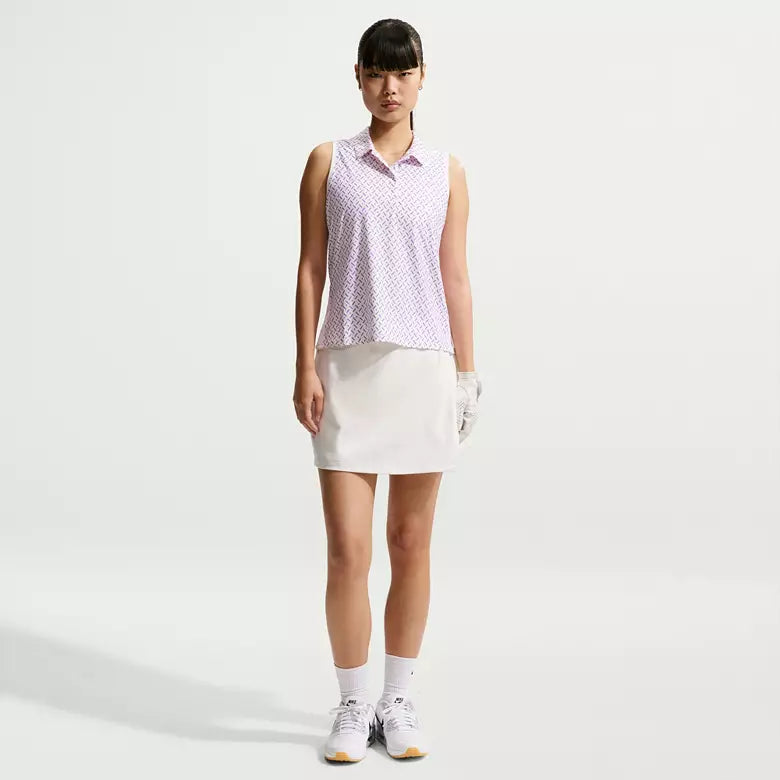 Nike Women's Victory Dri-FIT Sleeveless Printed Golf Polo