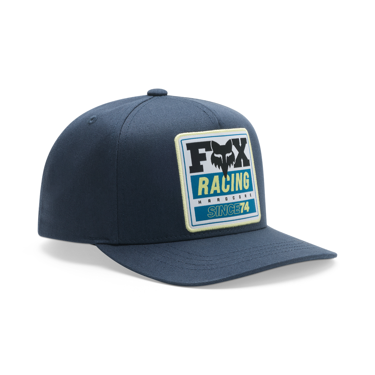 Fox Youth Since 74 Snapback Hat Midnight Blue front