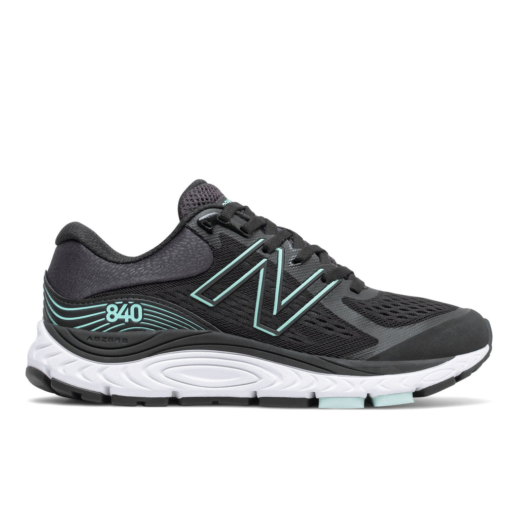 New Balance Women's 840 Black/Mint lateral
