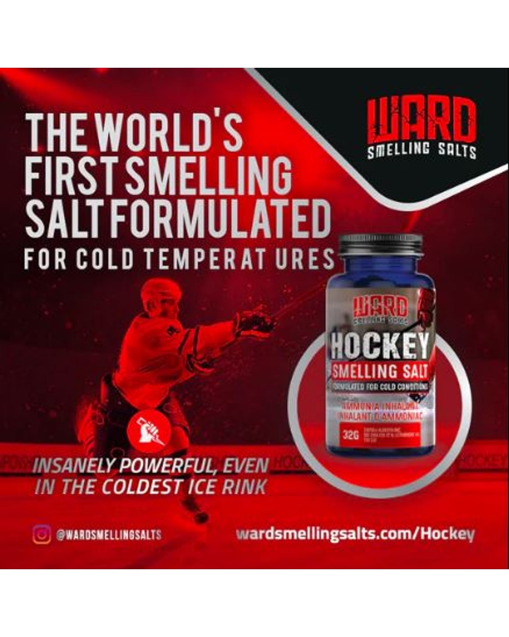 Sidelines Sports Ward Hockey Smelling Salts 3.4oz