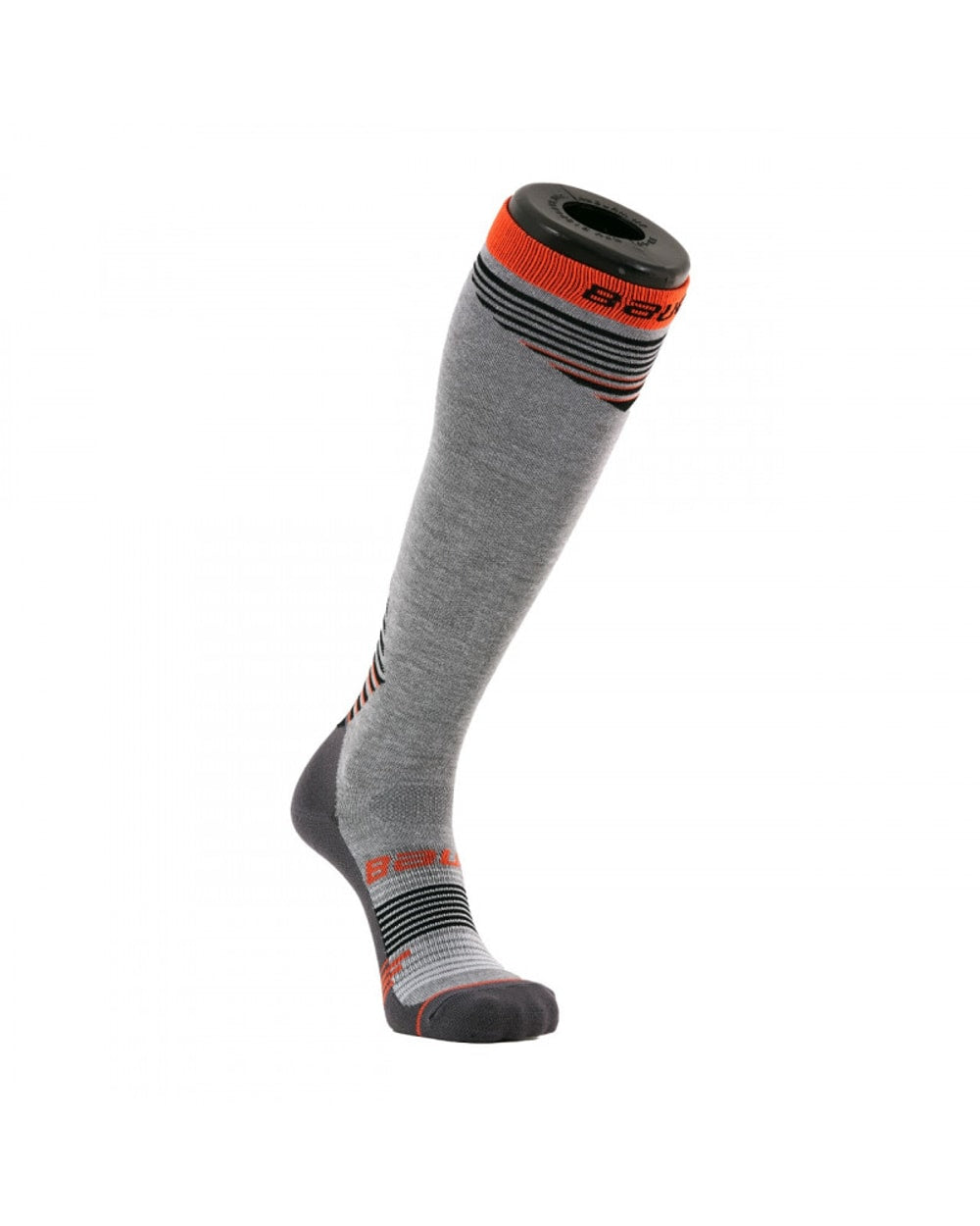 Warmth Tall Sock, Grey, front view
