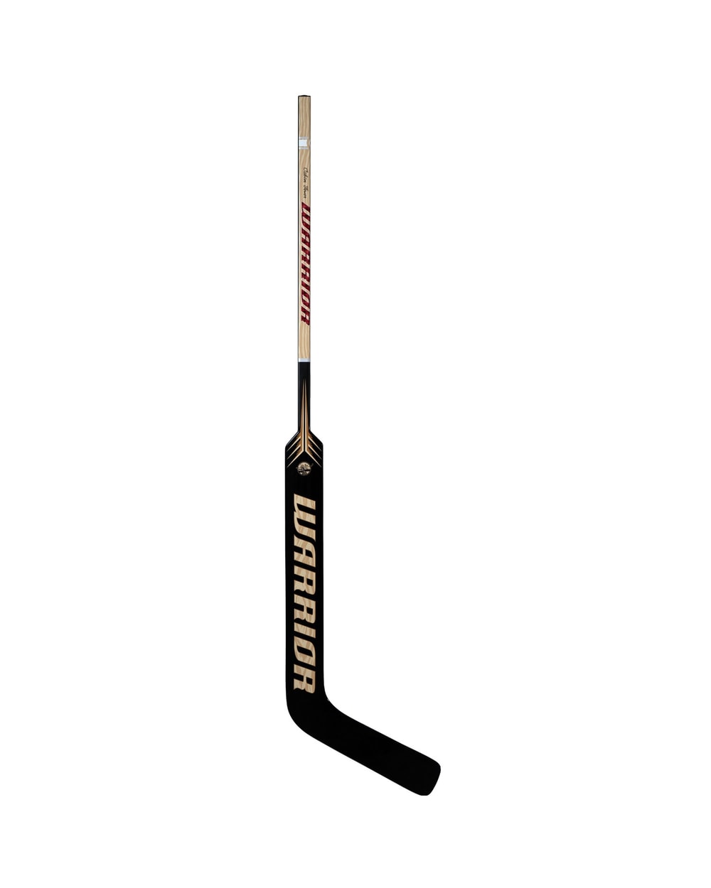 Warrior Intermediate Cabin Fever Goalie Stick - Tan/Black, back view