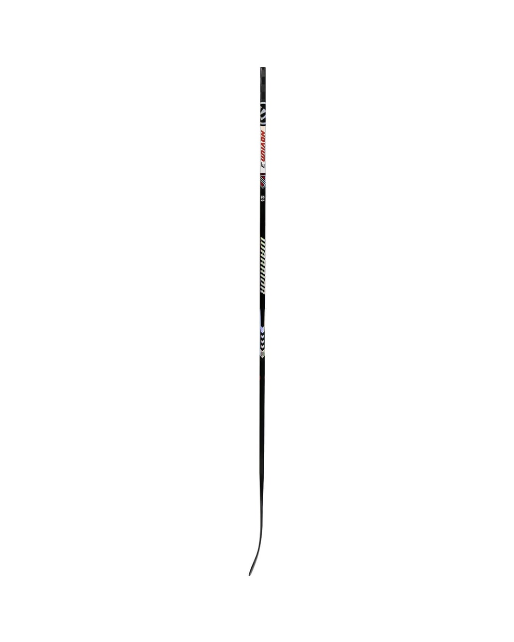 Warrior Intermediate Novium 3 Hockey Stick - Black, side profile