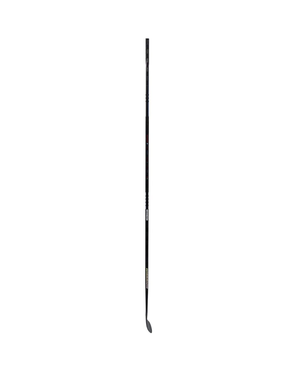 Warrior Intermediate Novium 3 Hockey Stick - Black, reverse side profile