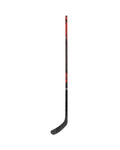 Warrior Intermediate Novium 3 SP Hockey Stick - Black/Red, front view
