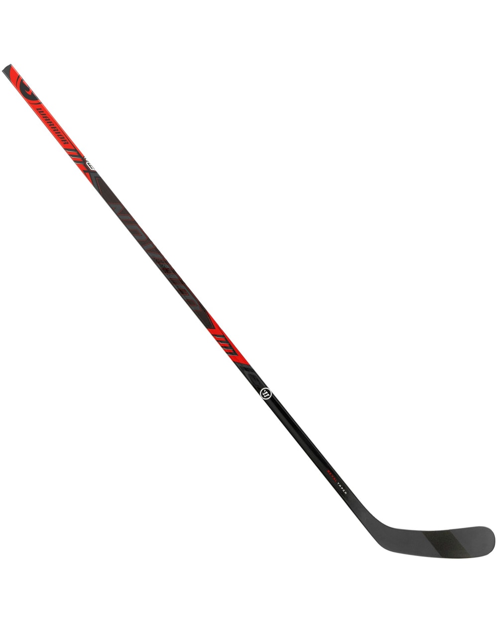 Warrior Intermediate Novium 3 SP Hockey Stick - Black/Red, reverse angled view