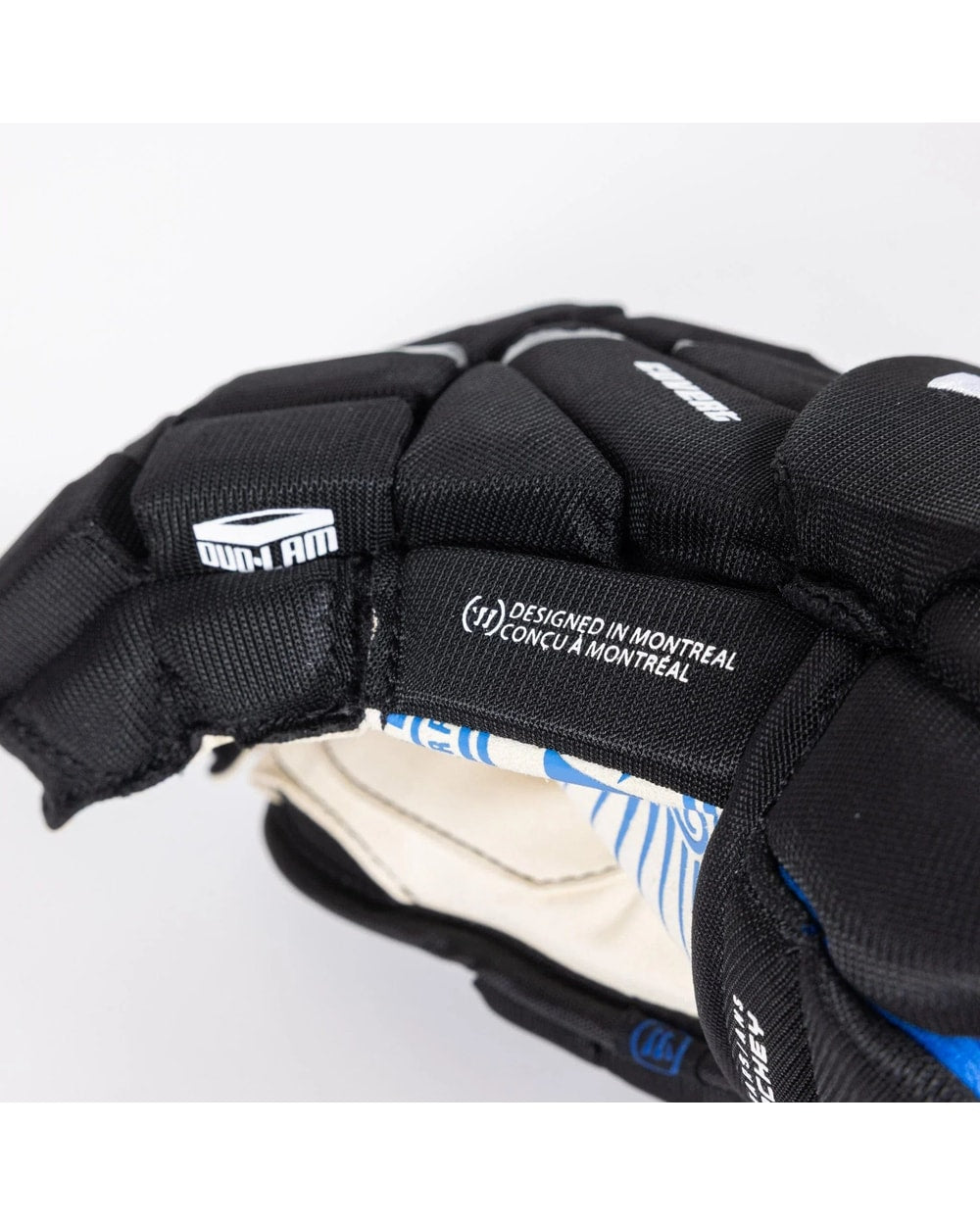 Warrior Junior Covert LT Deluxe Hockey Gloves - Black, cuff detail