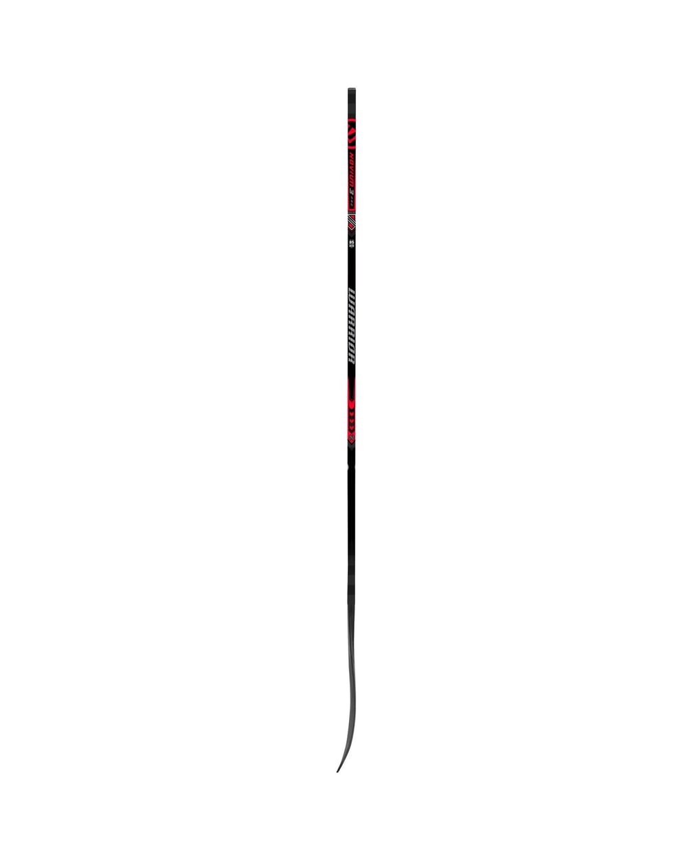 Warrior Junior Novium 3 Pro Hockey Stick - Black/Red, side profile
