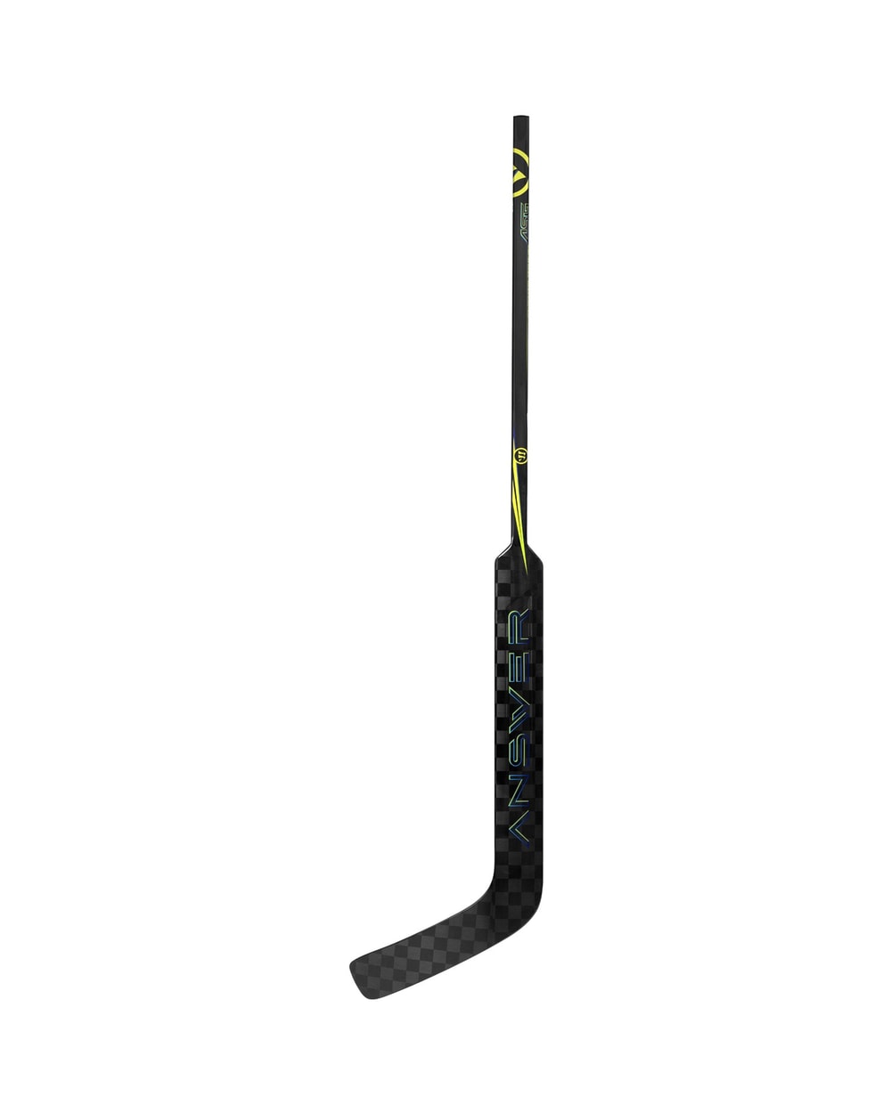 Warrior Senior Answer Goalie Stick - Black, front view
