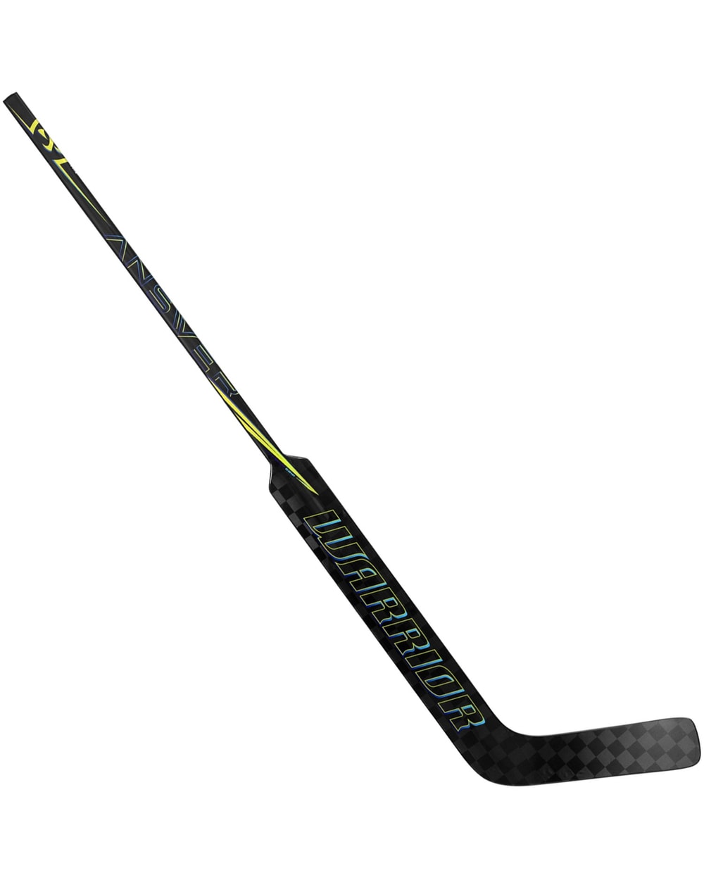 Warrior Senior Answer Goalie Stick - Black, reverse angled view