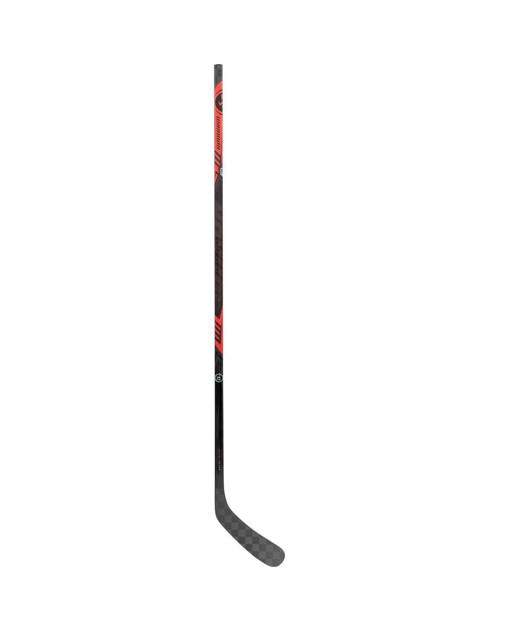 Warrior Senior Novium 3 Pro Hockey Stick - Black/Red, back view