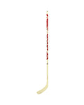 Warrior Senior Novium 3 Pro White Hockey Stick - White/Red, front view