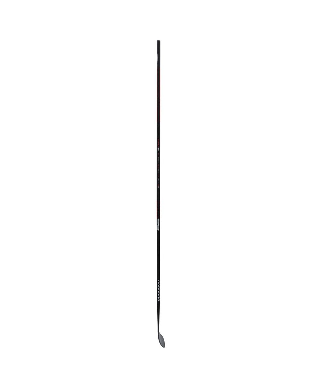 Warrior Senior Novium 3 SP Hockey Stick - Black/Red, reverse side profile
