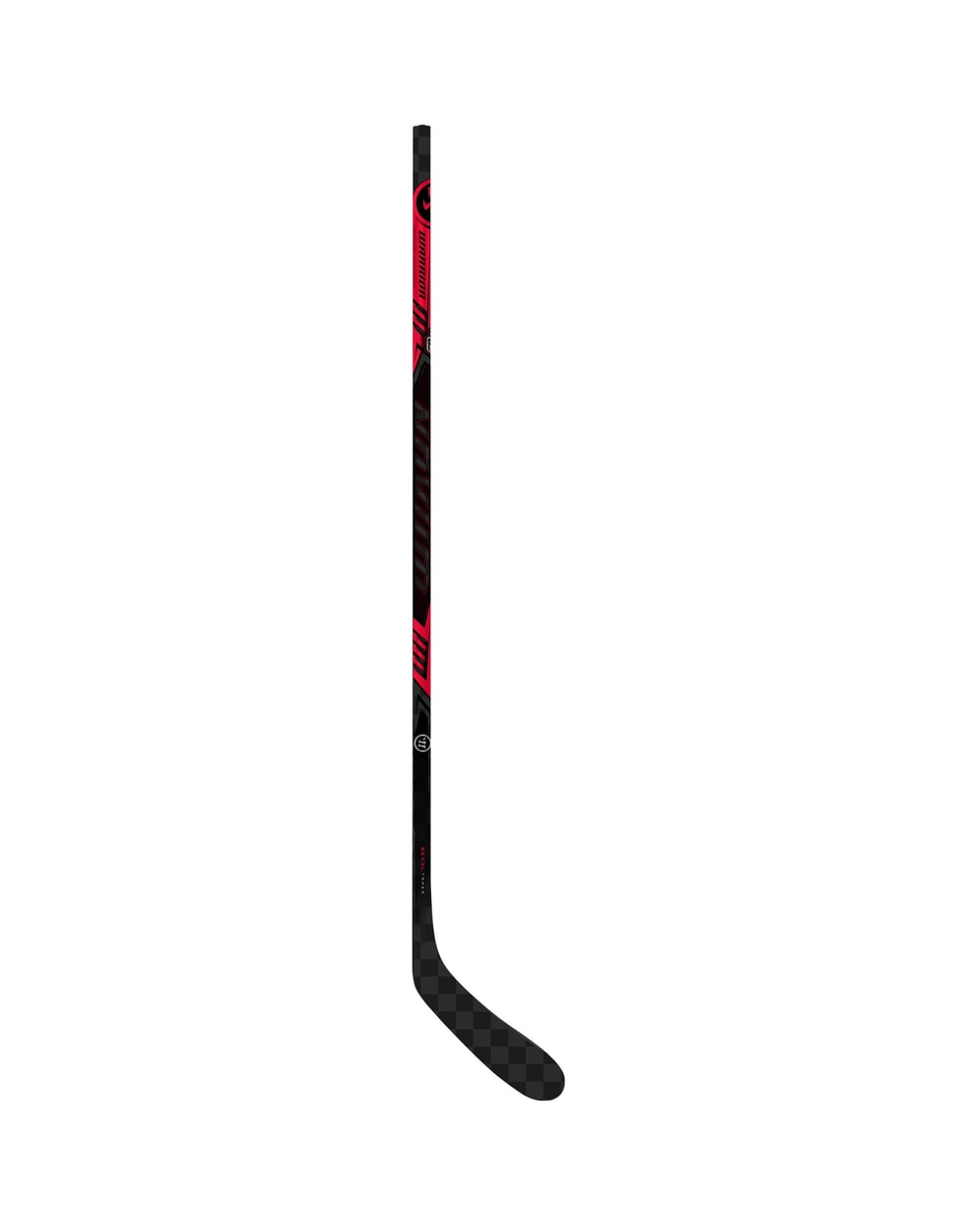 Warrior Youth Novium 3 Pro Hockey Stick - Black/Red, back view