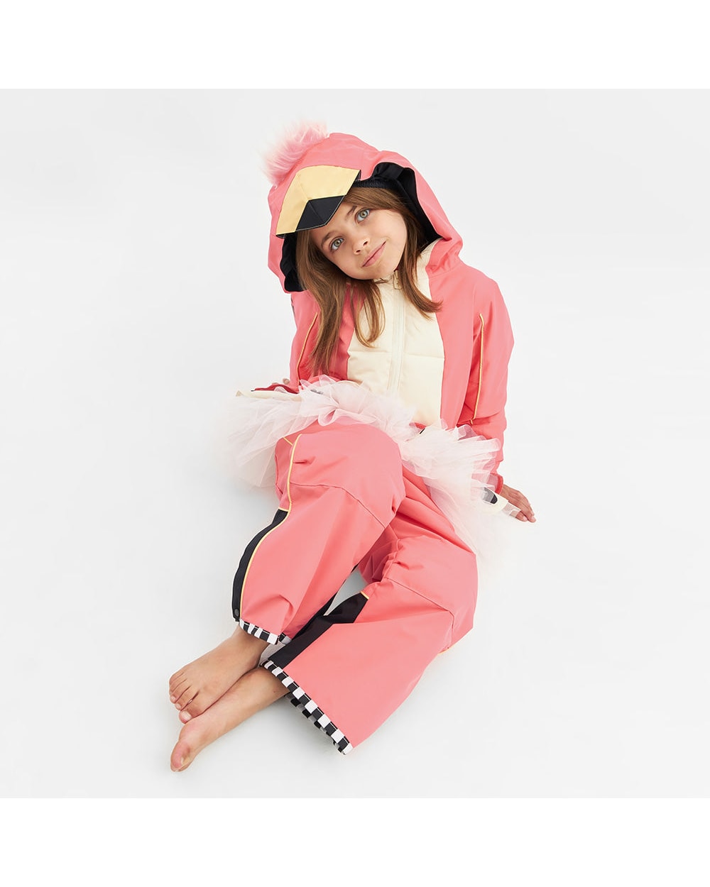 Weedo Flamingdo Snowsuit front seated