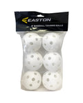 White Plastic 9" Training Baseballs - 6 Pack