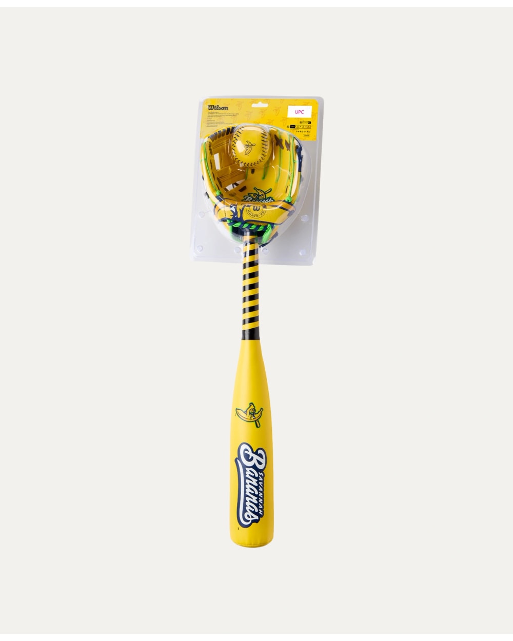 Wilson 2026 Savannah Bananas A200 Glove, Ball & Bat Kit - 10”