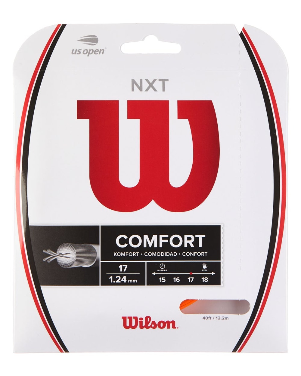 Wilson NXT 17G Tennis String - NEON ORANGE