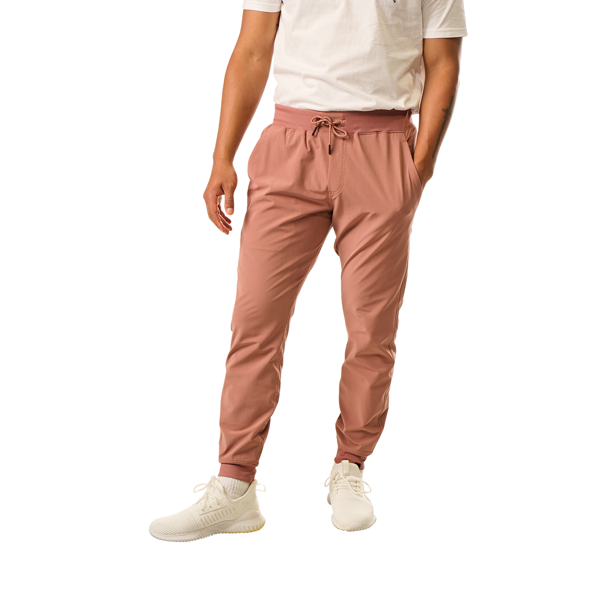 Bauer Senior Fleece Jogger - Clay, front view