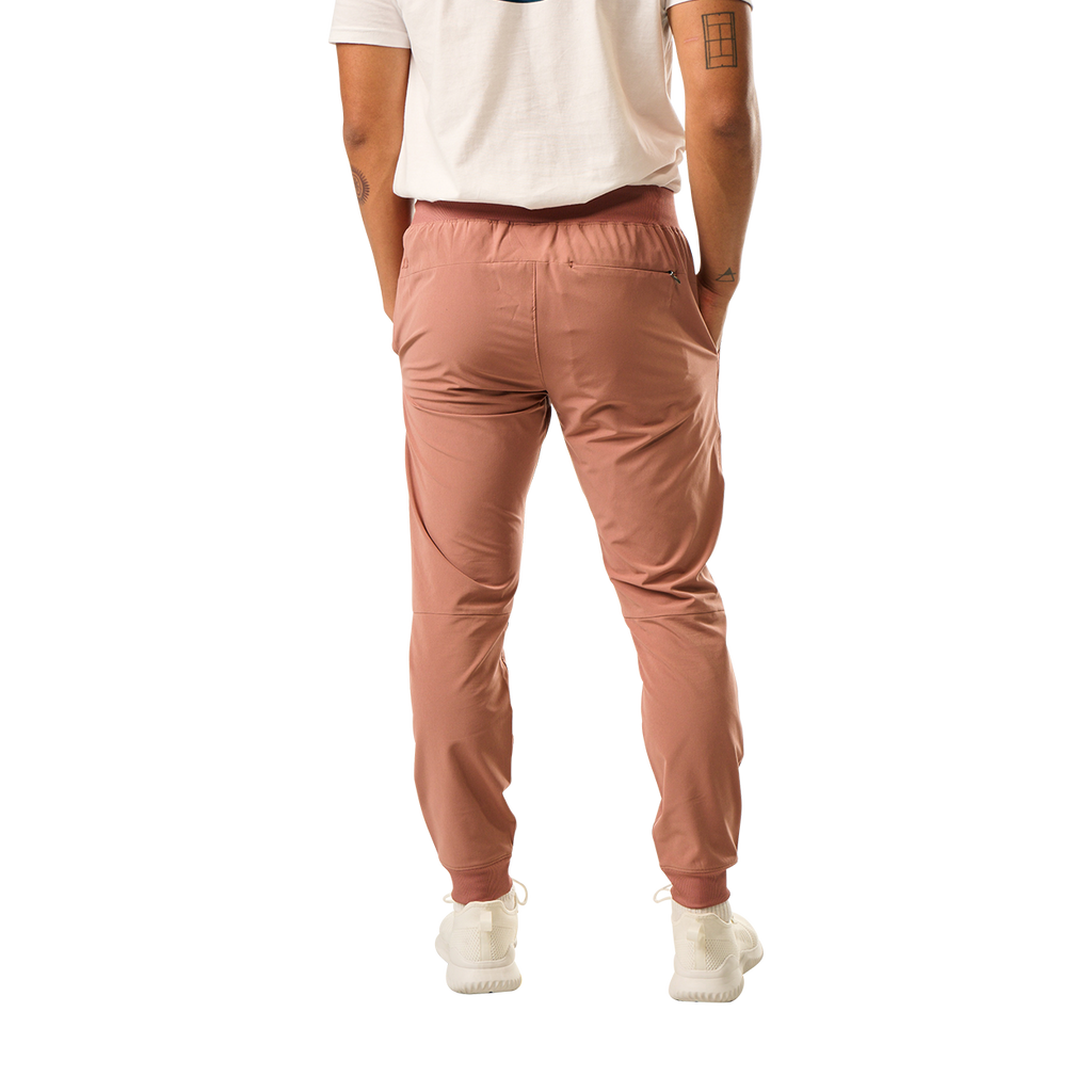 Bauer Senior Fleece Jogger - Clay, back view