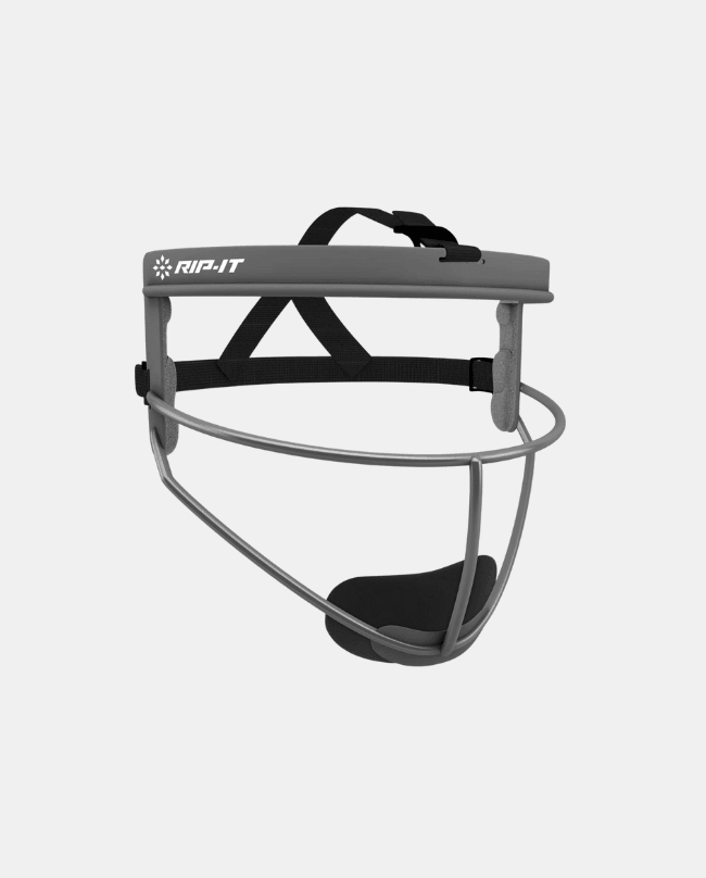 Rip-It Senior Original Defense Softball Fielder's Mask - Charcoal