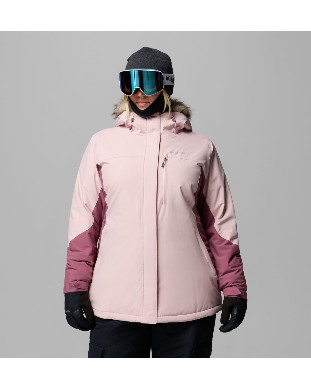 Columbia Women's Ava Alpine II Insulated Jacket - Plus Size - Mineral Pink - front