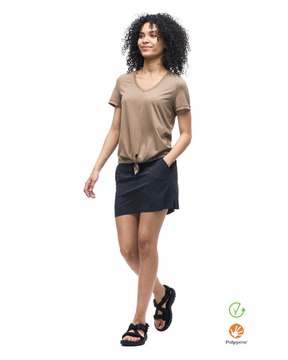 Indyeva Women's Diporto Tie Hem T-shirt