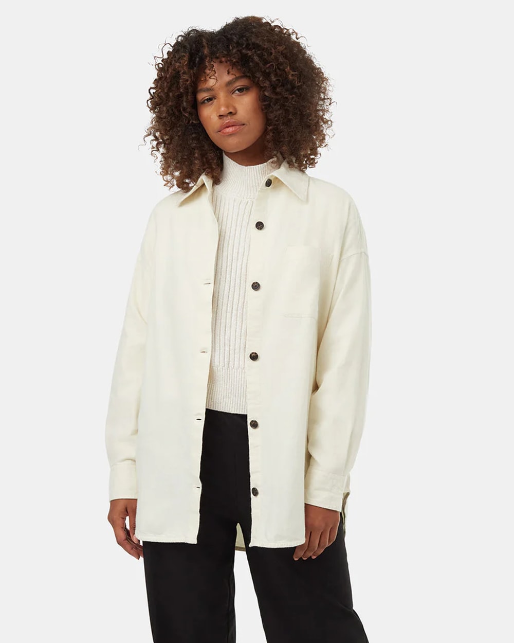 Tentree Women's Fernwood Flannel Shirt Longsleeve Button Down