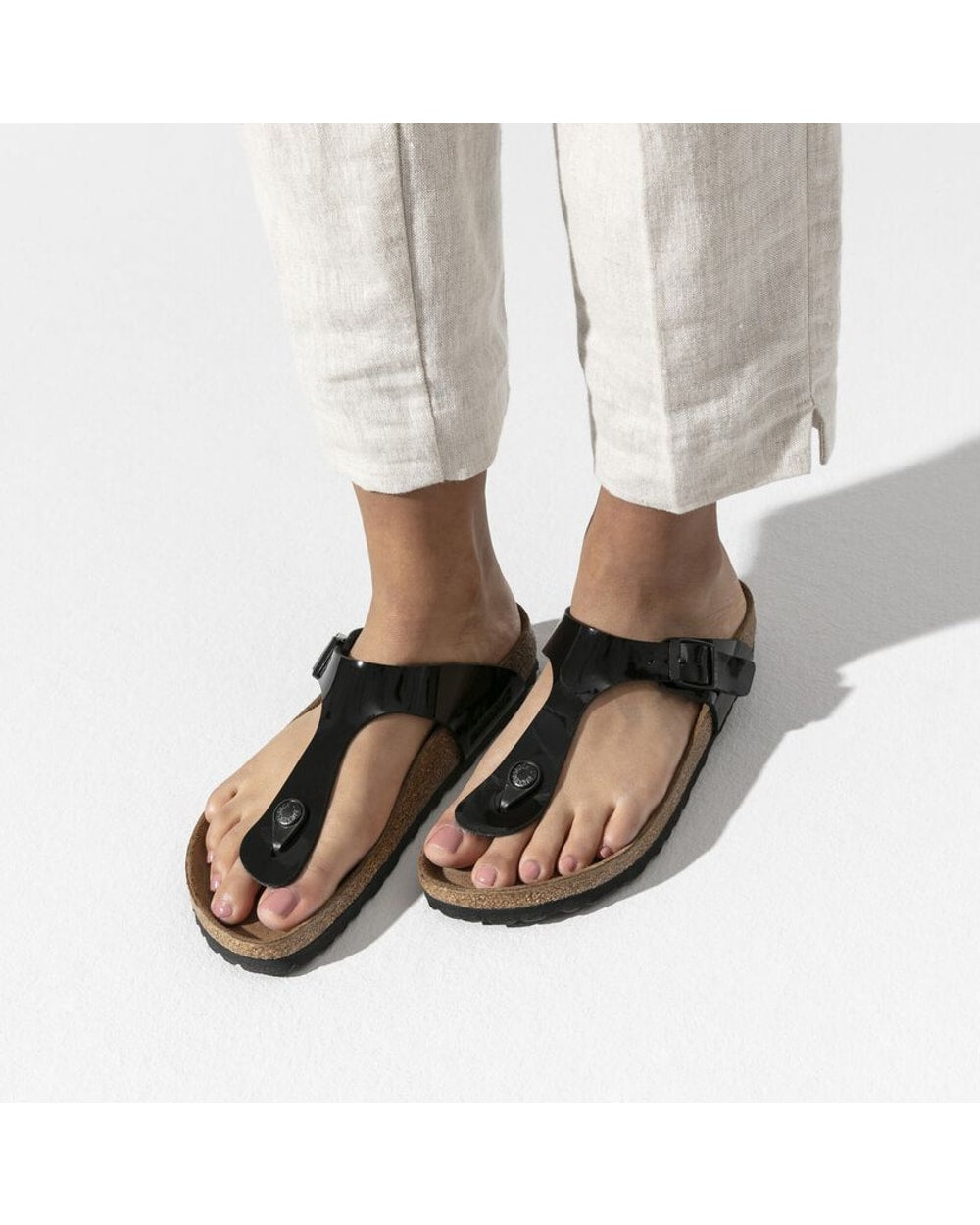 Birkenstock Women's Gizeh Birko-Flor Patent Sandals