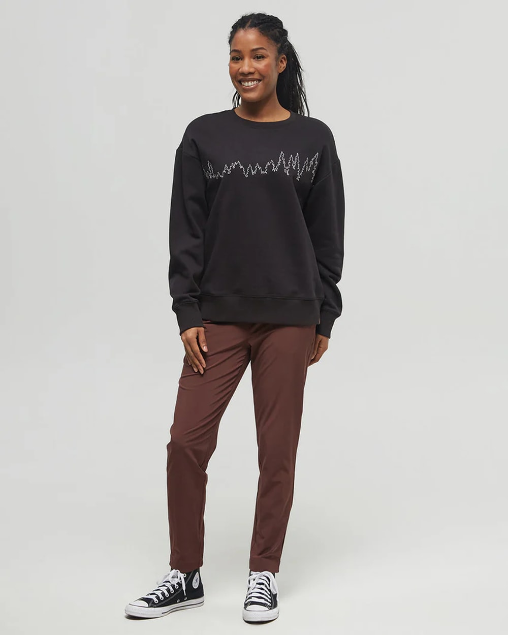 Tentree Women's Juniper Outline Crew Neck