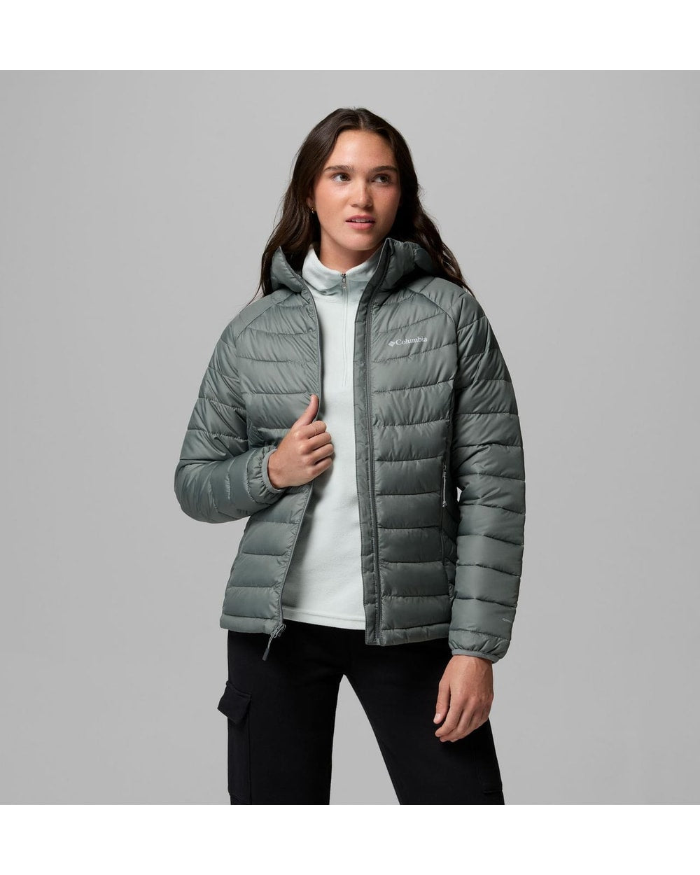 Powder Lite II Hooded Jacket - Sedona Sage, side