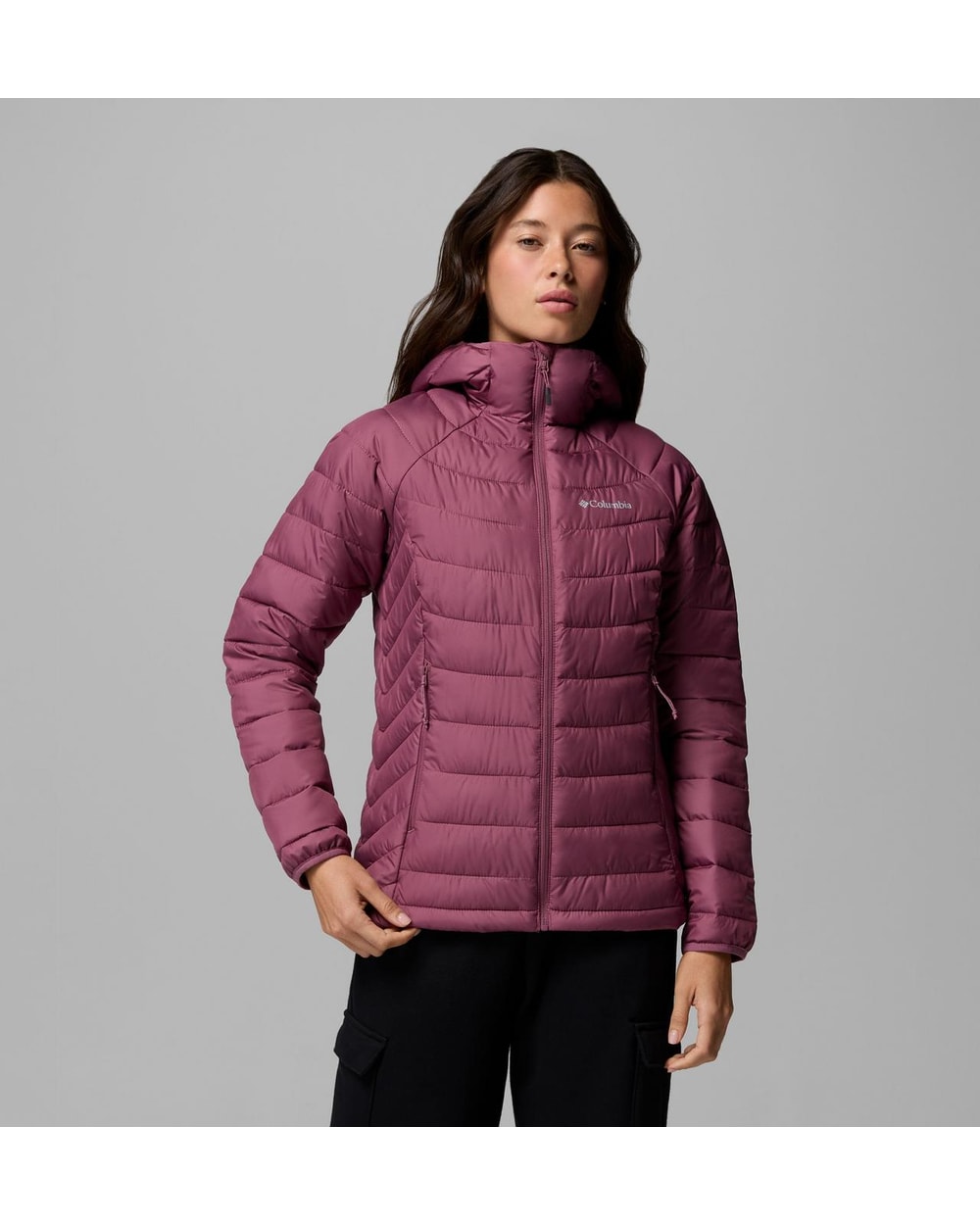 Powder Lite II Hooded Jacket - Antique Mauve, front
